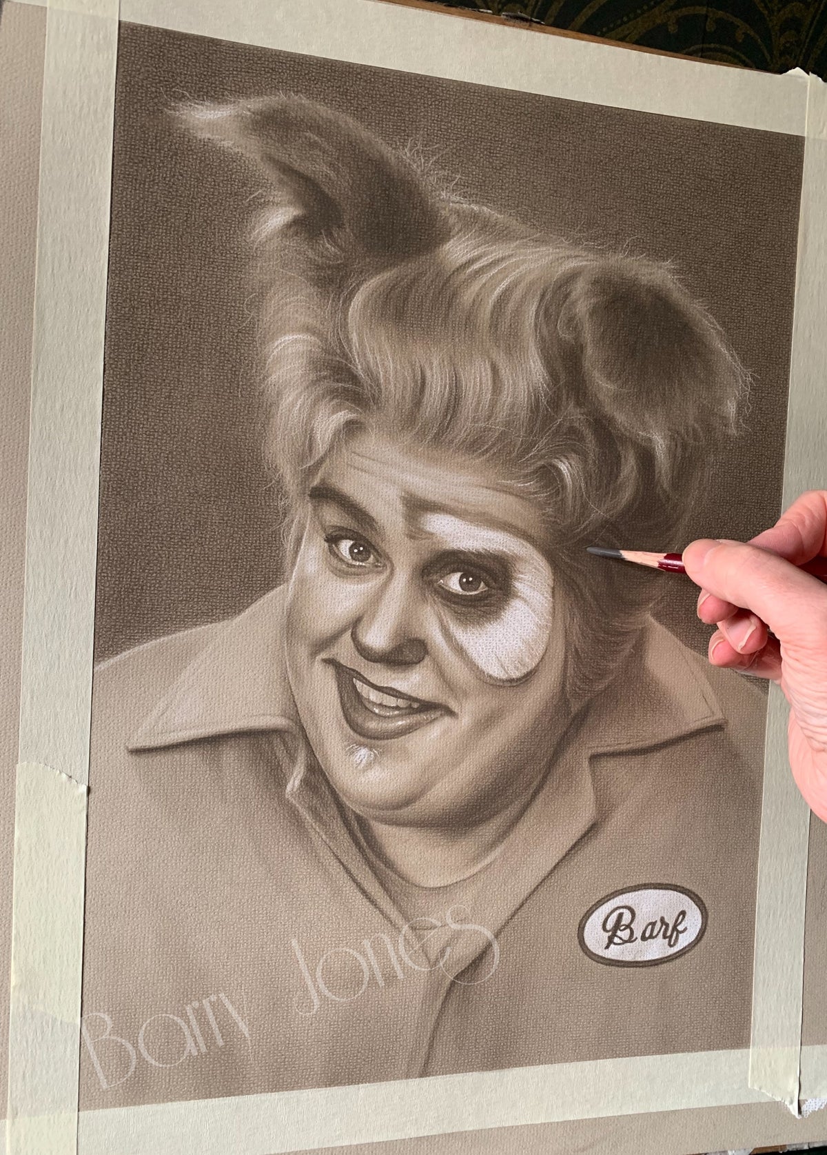 Limited print taken from my original pastel drawing of barf from spaceballs