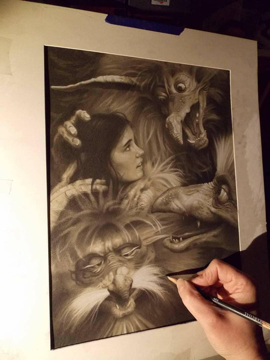 Sarah and the Fireys from Labyrinth