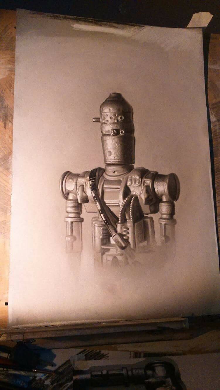 Vintage starwars figure limited print