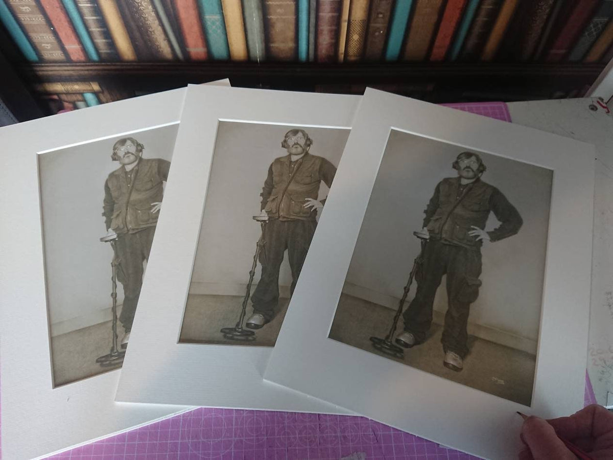 Limited print of my pastel drawing of Russell from the detectorists series