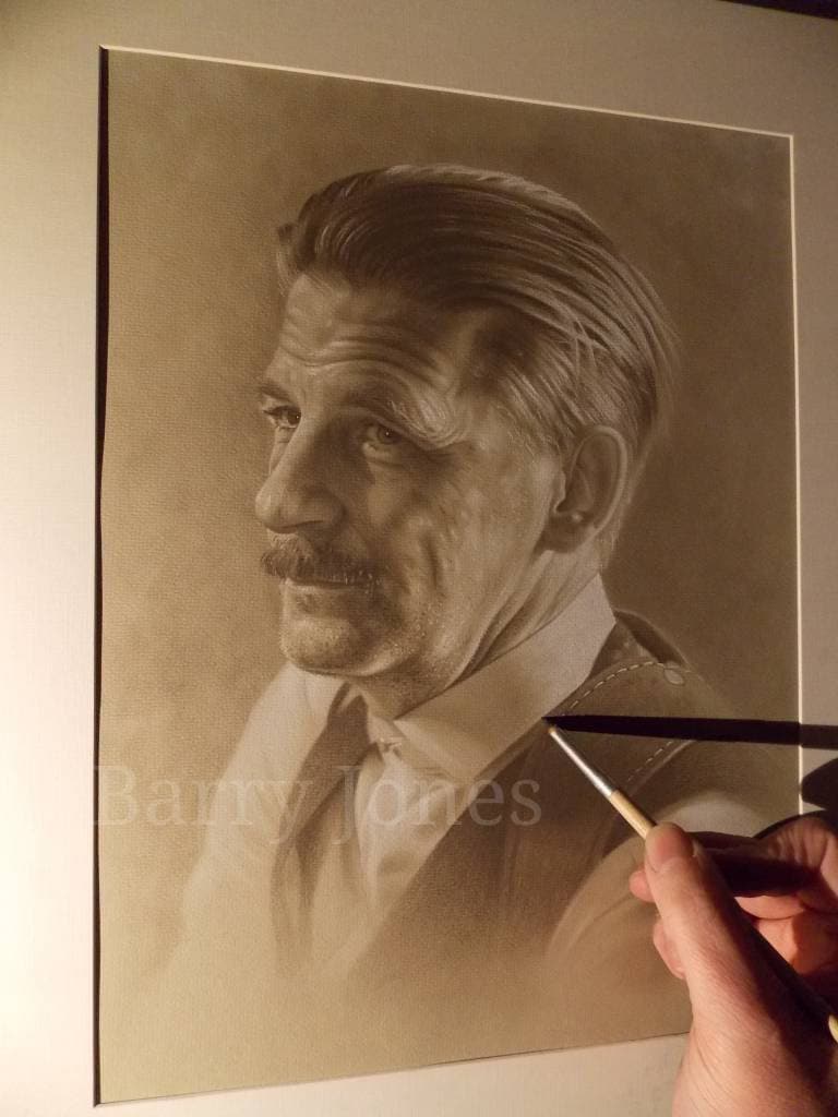 Limited print of my pastel drawing of Arthur from the popular gangster TV series