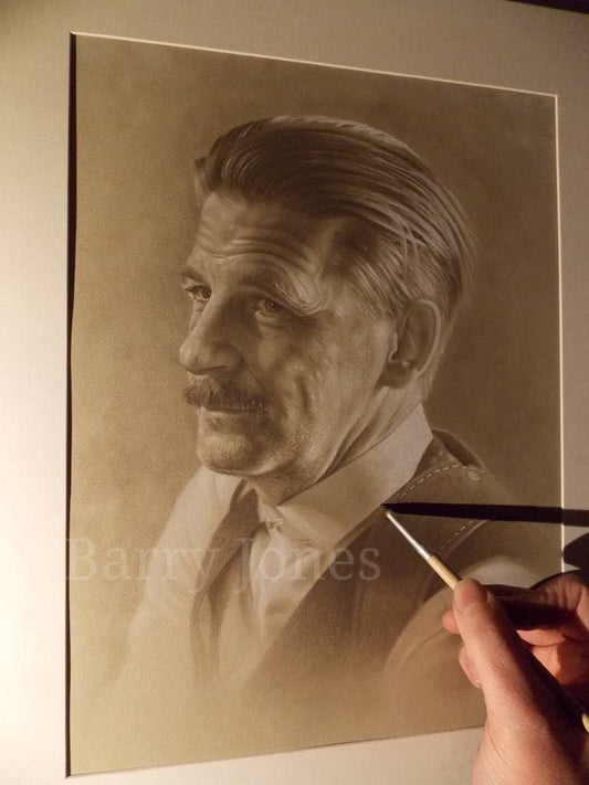 Limited print of my pastel drawing of Arthur from the popular gangster TV series
