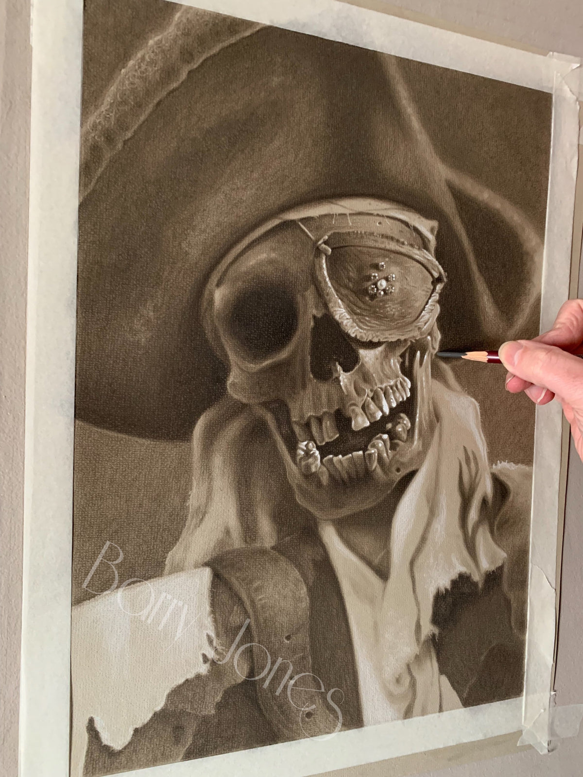 Limited print taken from my original pastel drawing of goonies one eyed Willy