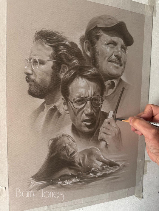 Limited print taken from my original jaws drawing