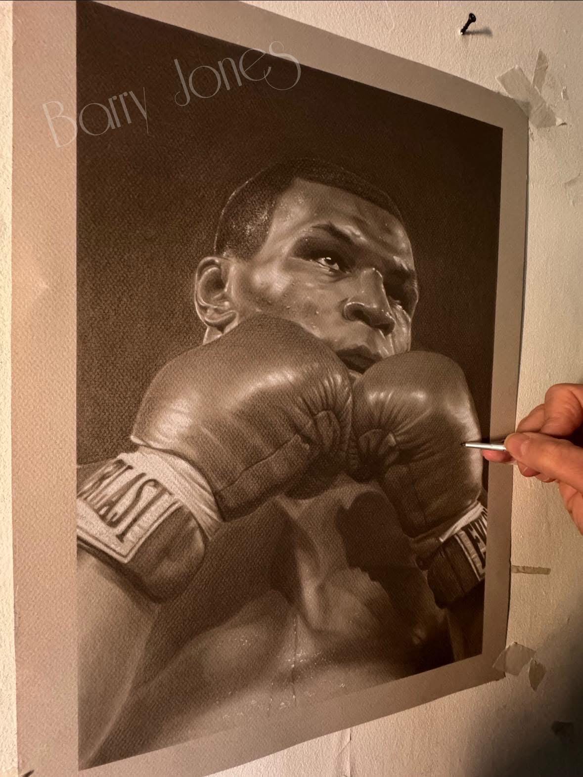 Mike Tyson  limited print taken from my pastel drawing