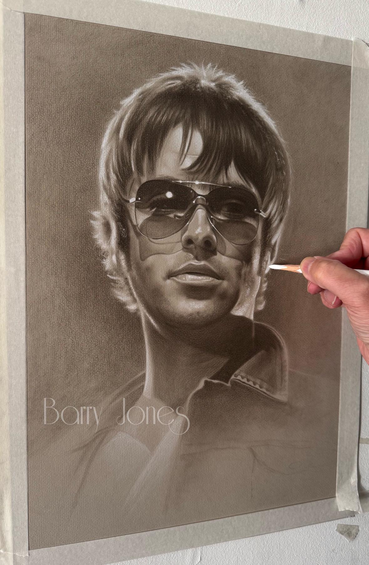 Limited print of my pastel drawing of liam gallagher from oasis