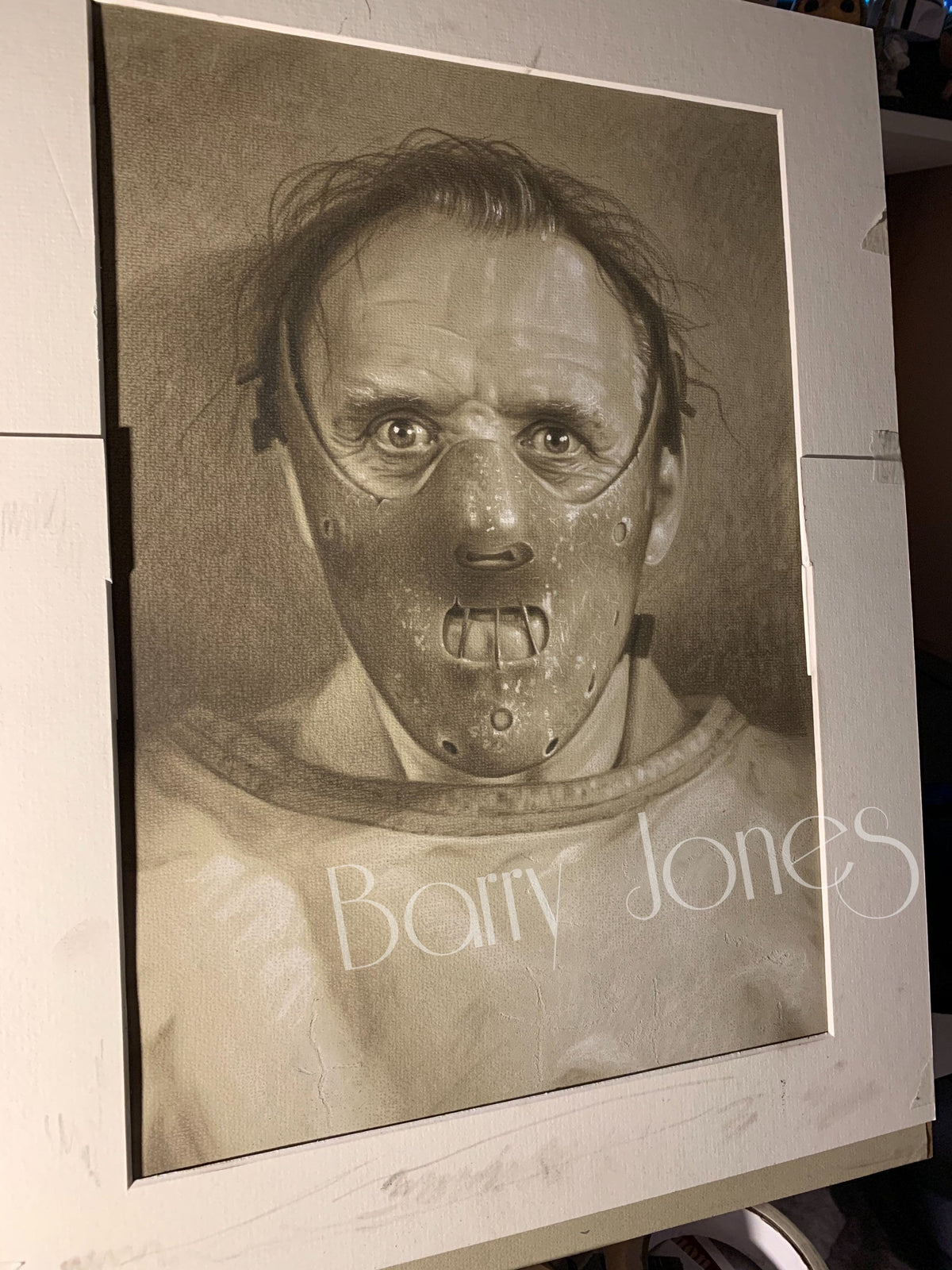 Limited print taken from my drawing of Hannibal lecter from silence of the lambs
