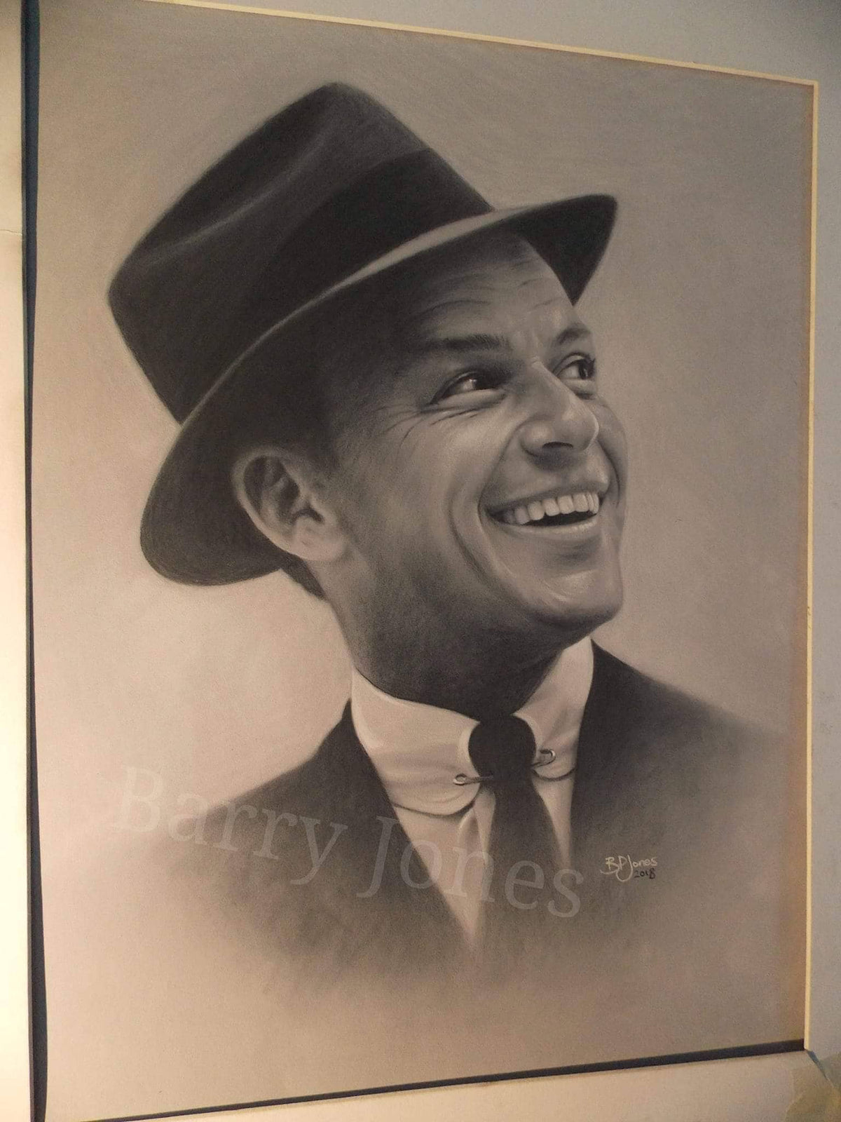 Limited print of my pastel drawing of frank sinatra
