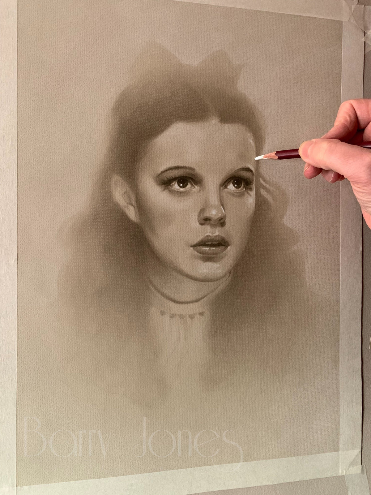 Limited print taken  from my original pastel drawing of Dorothy Gale from the wizard of oz