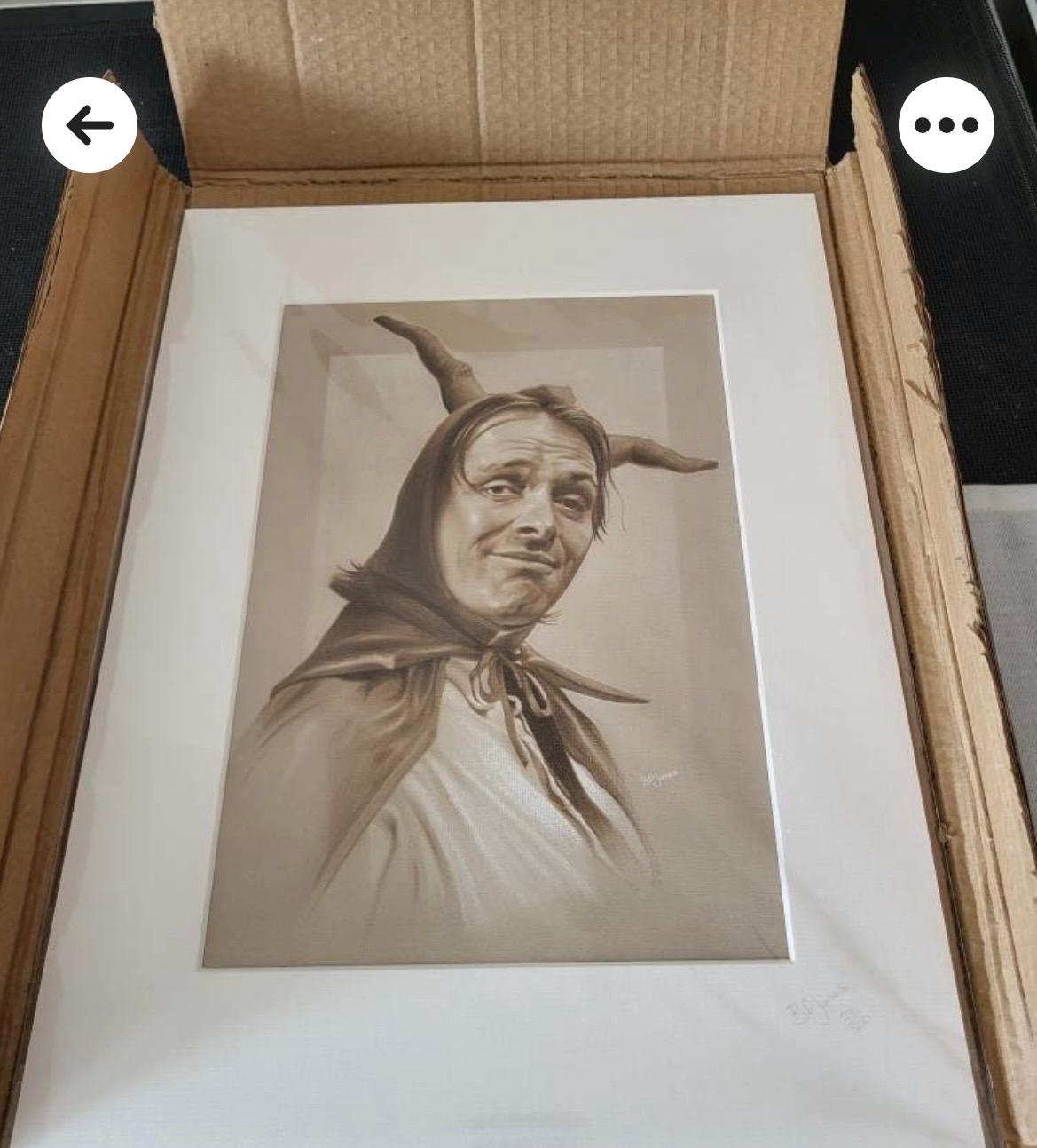 Two limited prints taken from my original pastel drawing of Rik and Ade from bottom