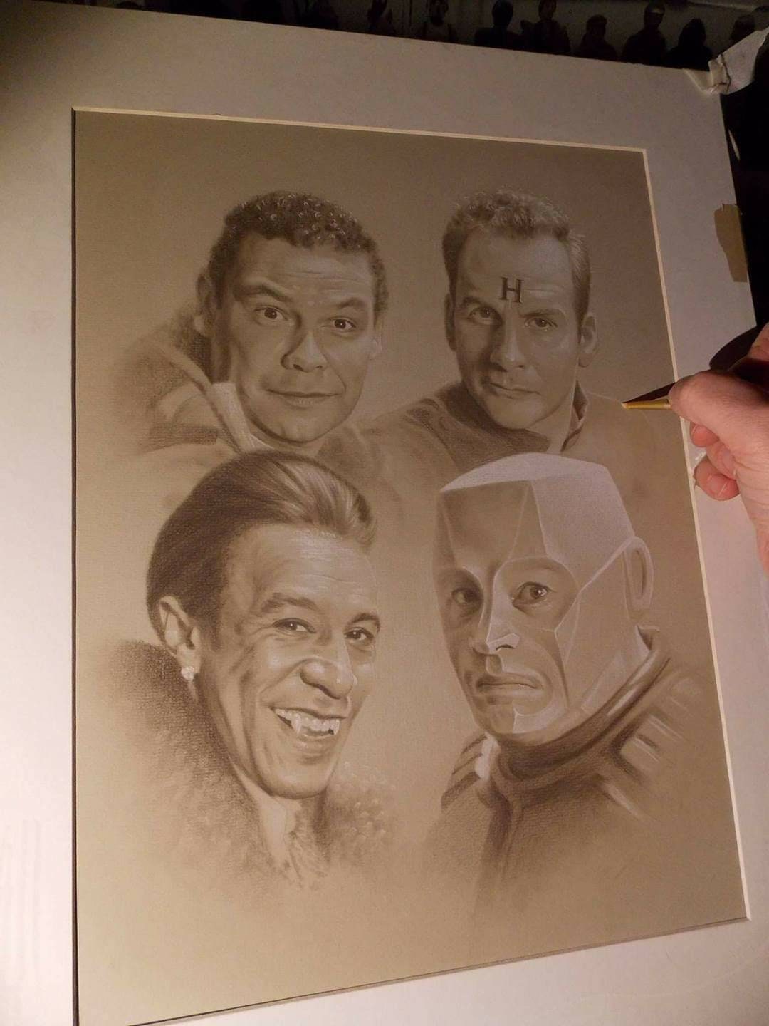 Limited print of my pastel drawing of the red dwarf crew