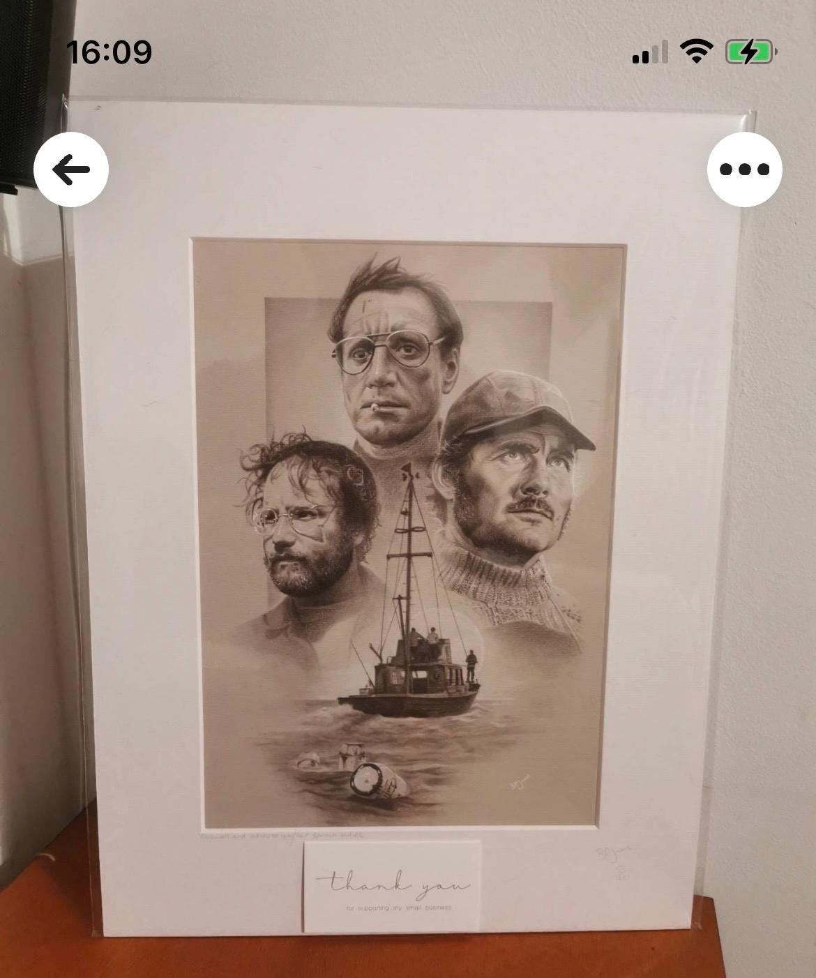 Limited print taken from my pastel drawing of Jaws