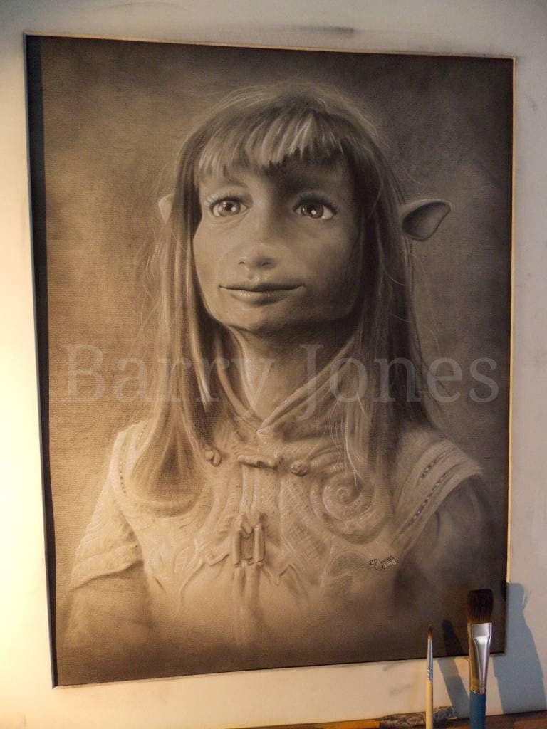 Limited print of my dark crystal Jen pastel drawing
