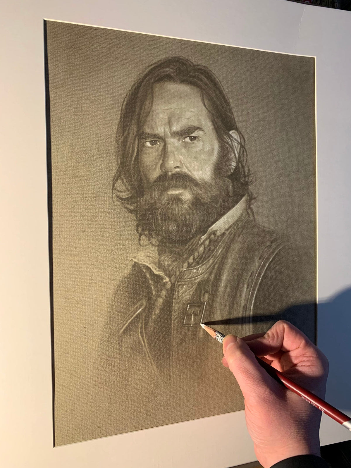 Limited print taken from my original drawing of murtagh from tv series outlander