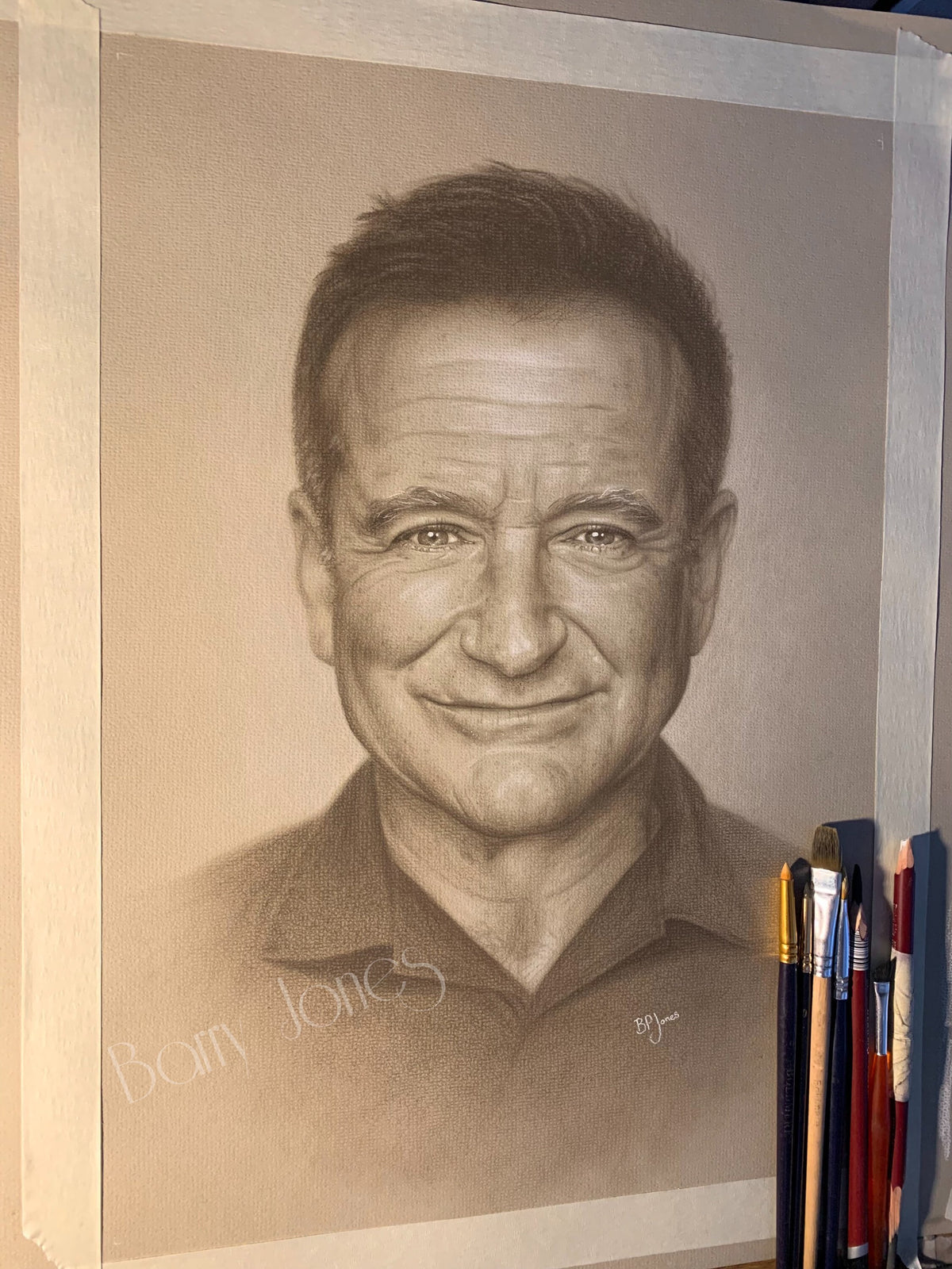 Limited print taken from my original pastel drawing of robin Williams
