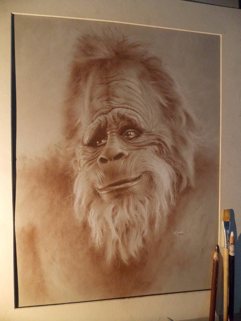 Limited print of my drawing of Harry Bigfoot from Harry and the Hendersons