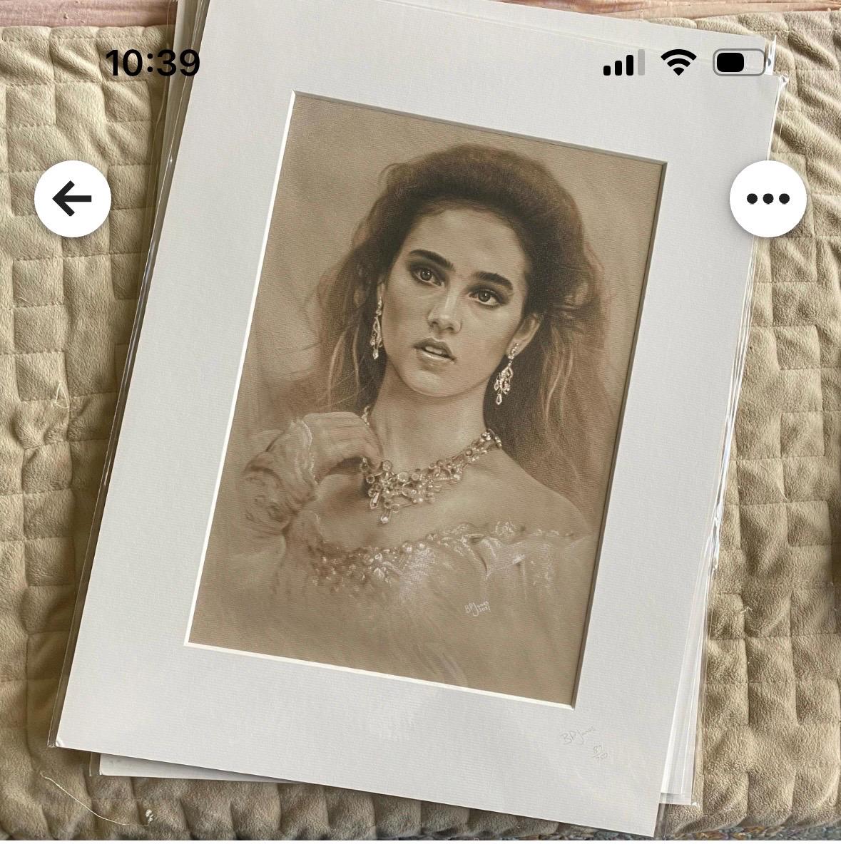 Limited print taken from my pastel drawing of Sarah from labyrinth