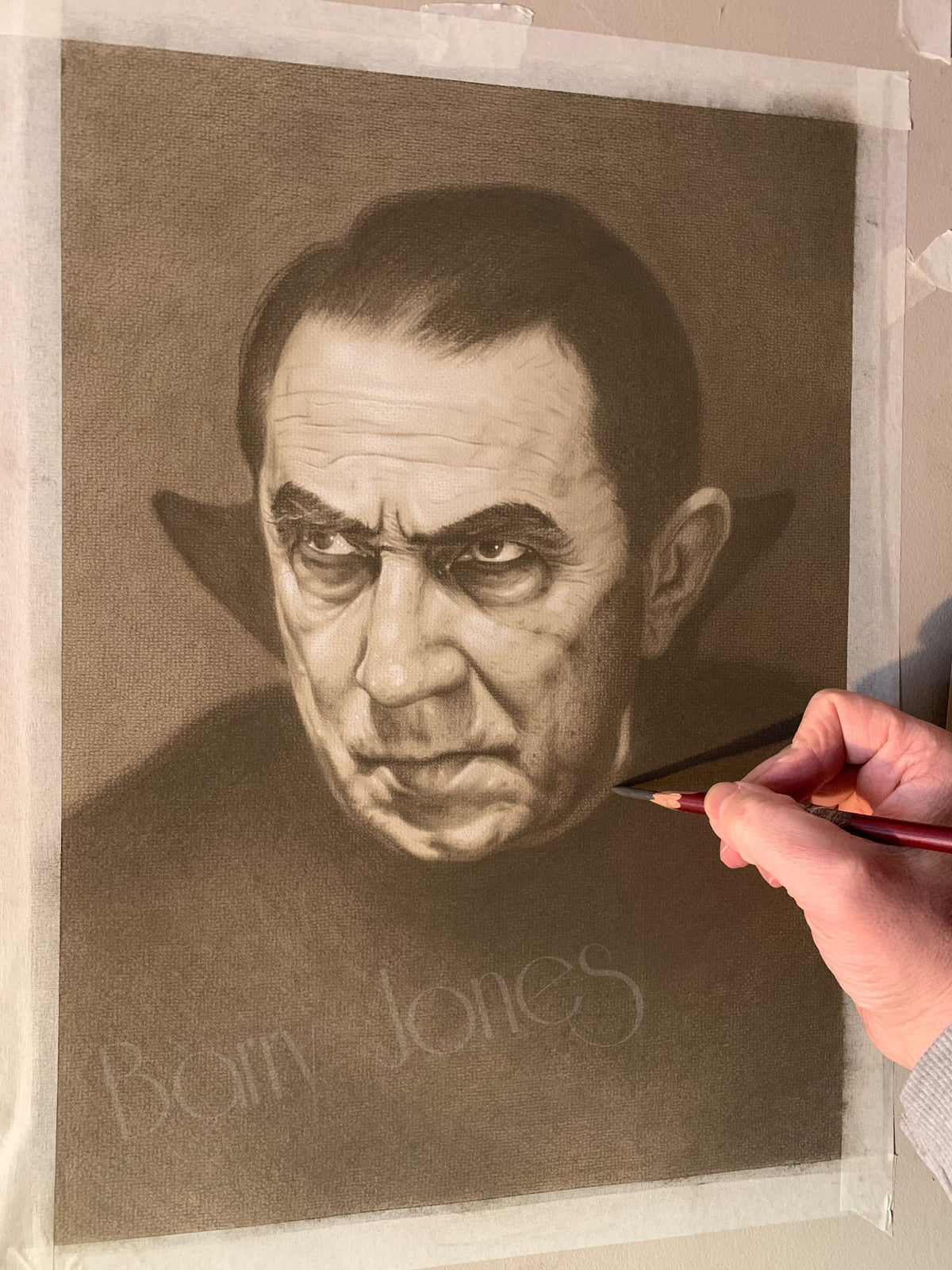 Limited print of bela Lugosi as Dracula taken from my original pastel drawing