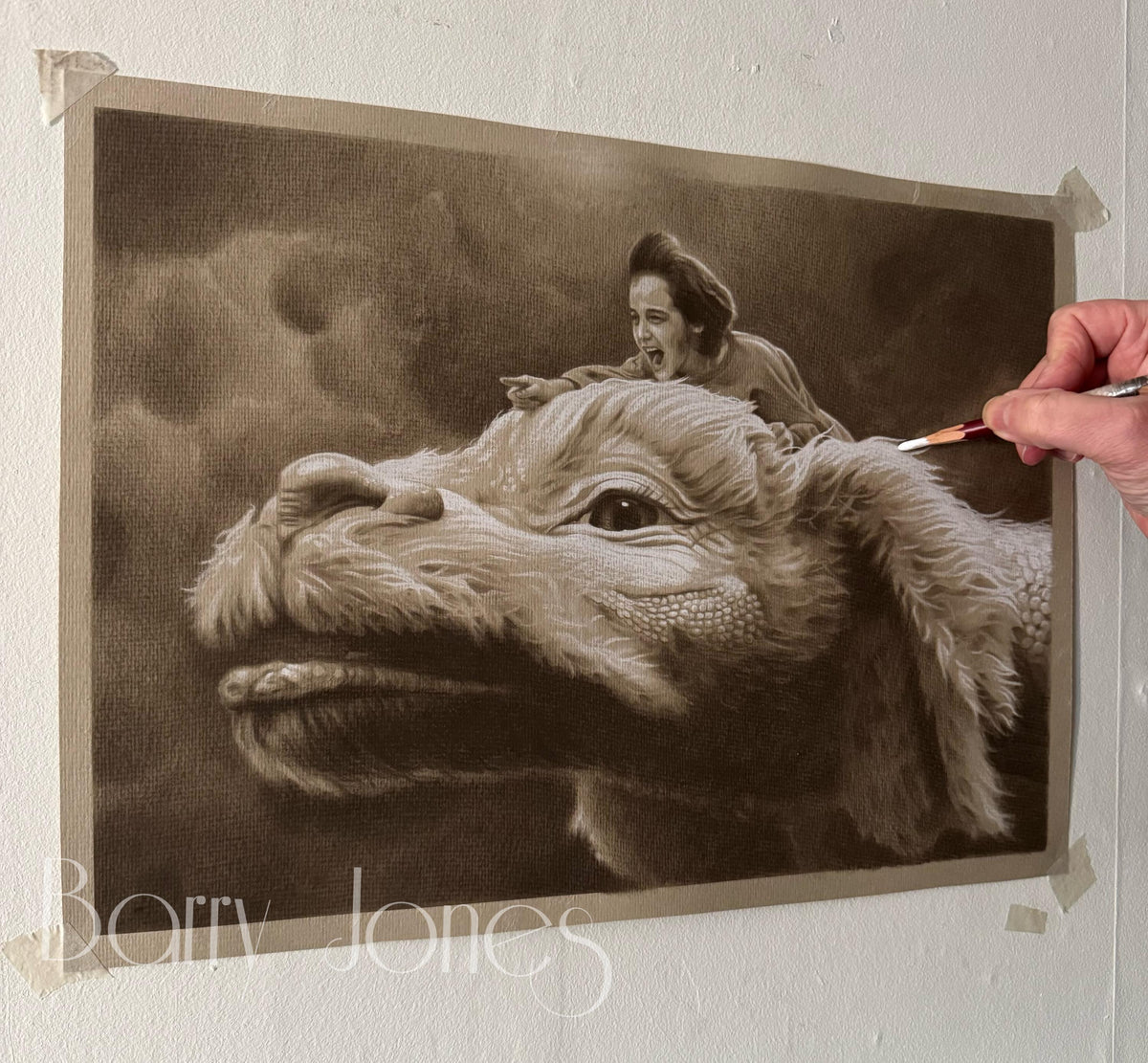 Neverending story falkor and bastion limited print