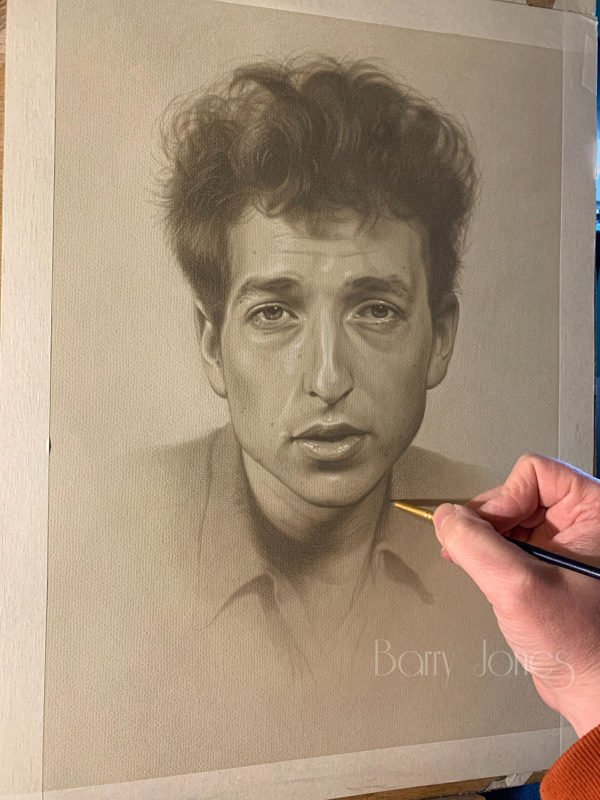 Limited print taken from original drawing of Bob Dylan