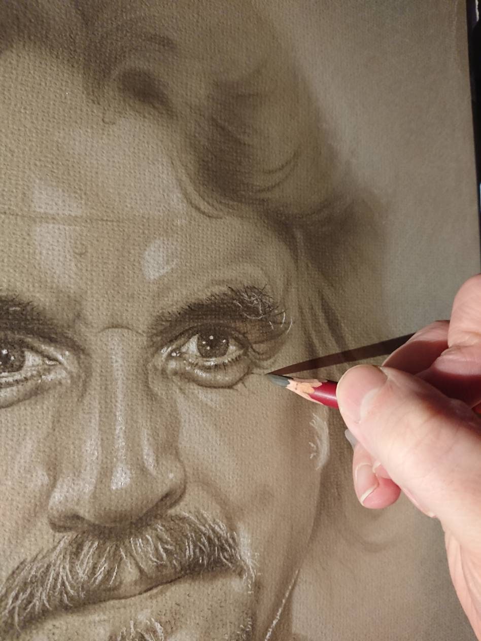 Limited print of my Billy Connolly pastel drawing