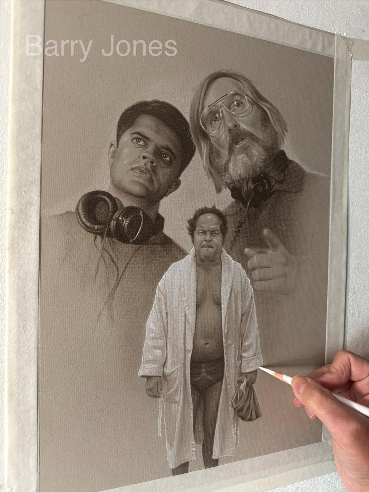 Limited print of my pastel drawing from the detectorists series