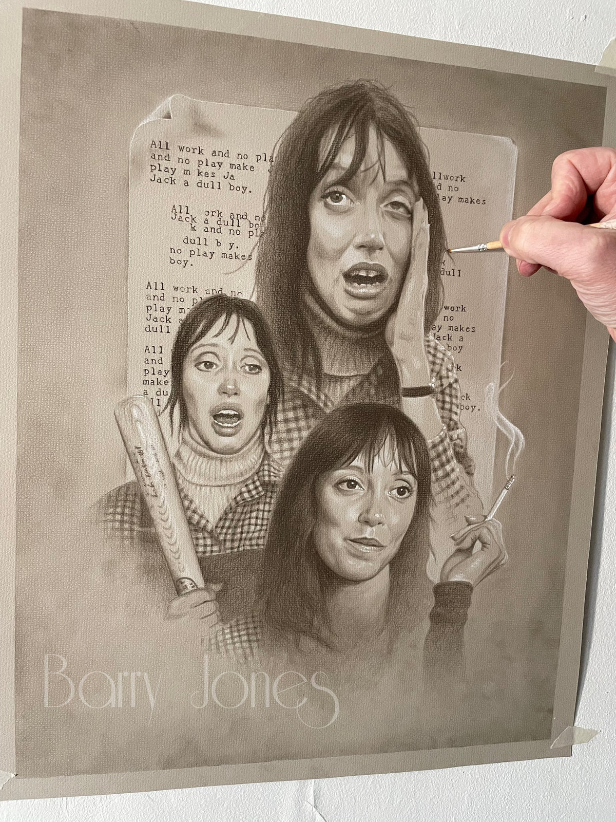 Wendy from  the shinning limited print taken from my original pastel drawing
