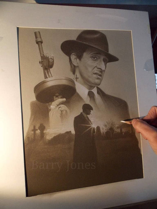 Limited print of my pastel drawing of luca from the popular gangster TV series