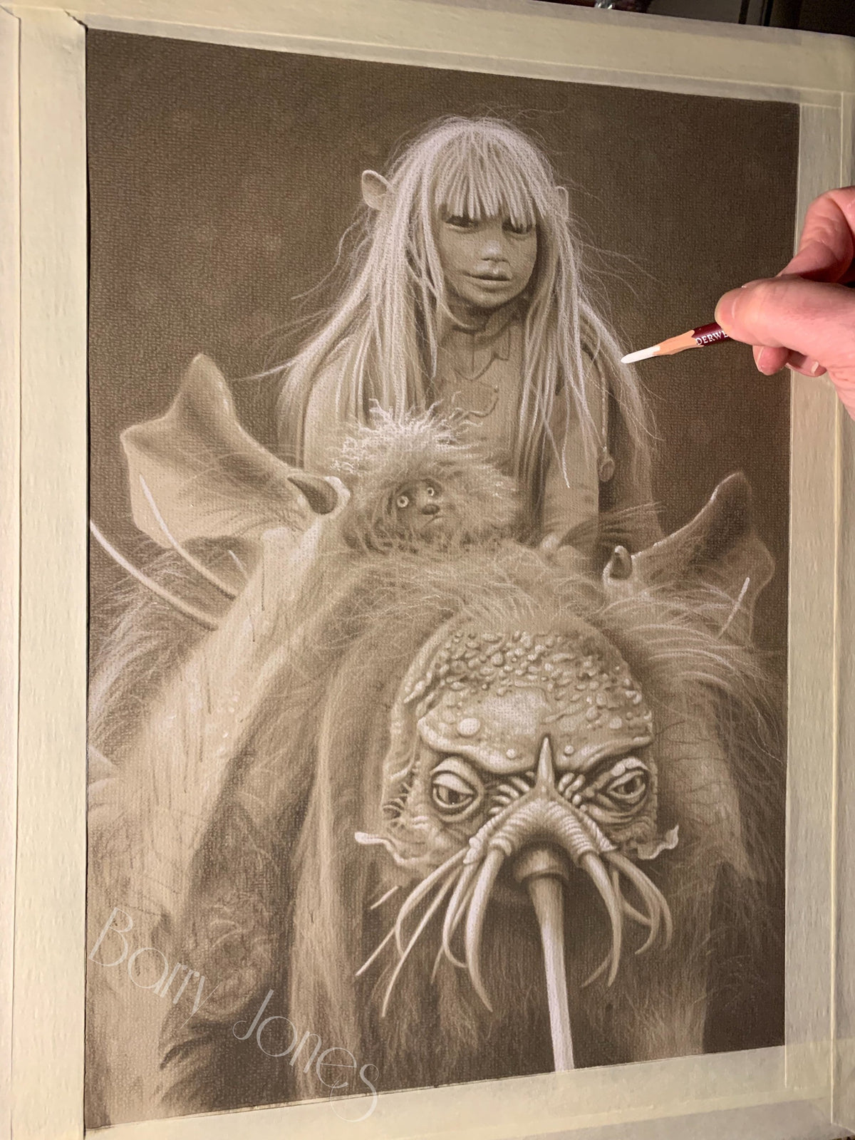 Limited print taken from my original pastel drawing of Kira fizzgig from the dark crystal
