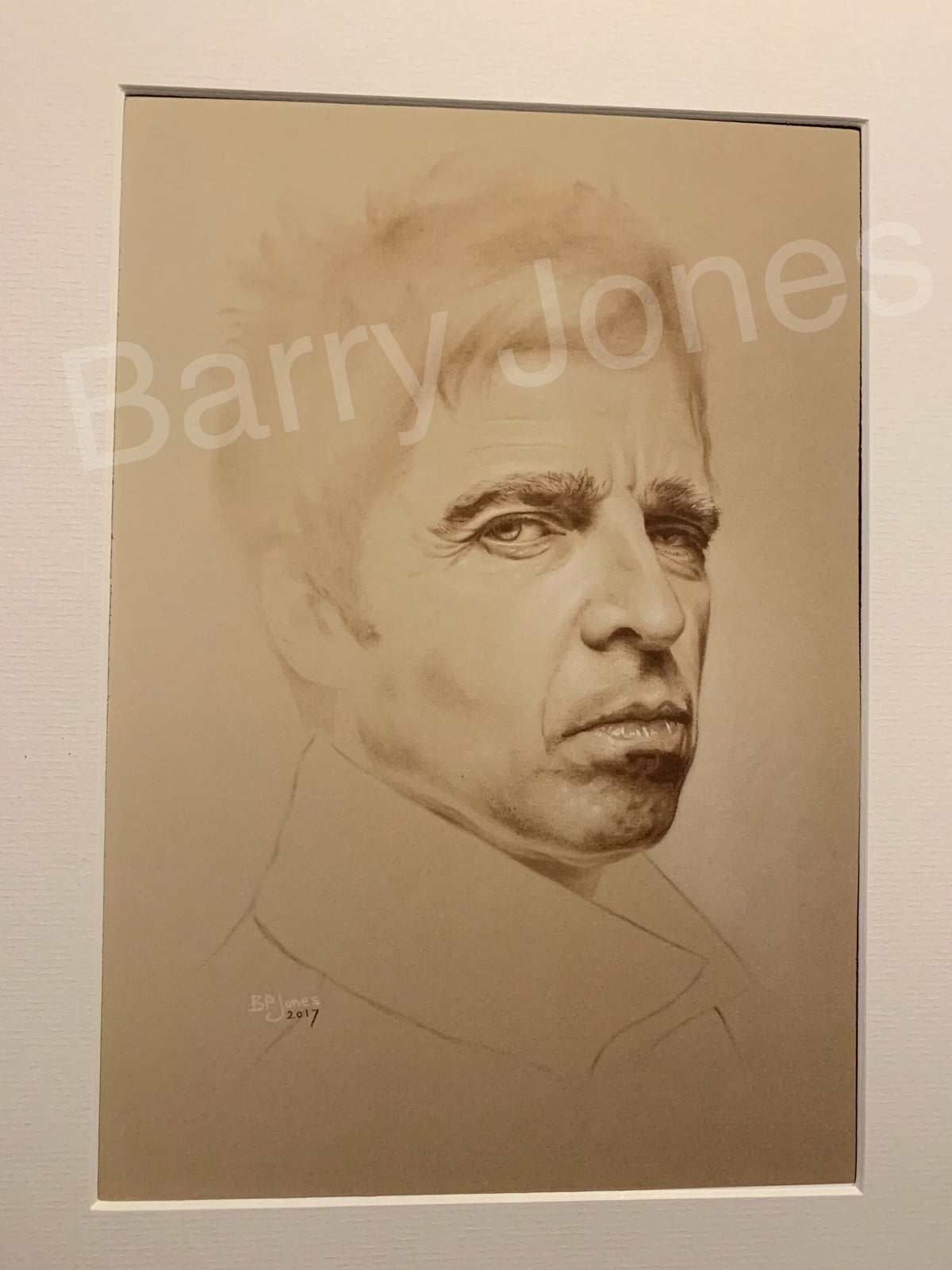 Limited print taken from my pastel drawing of Noel Gallagher