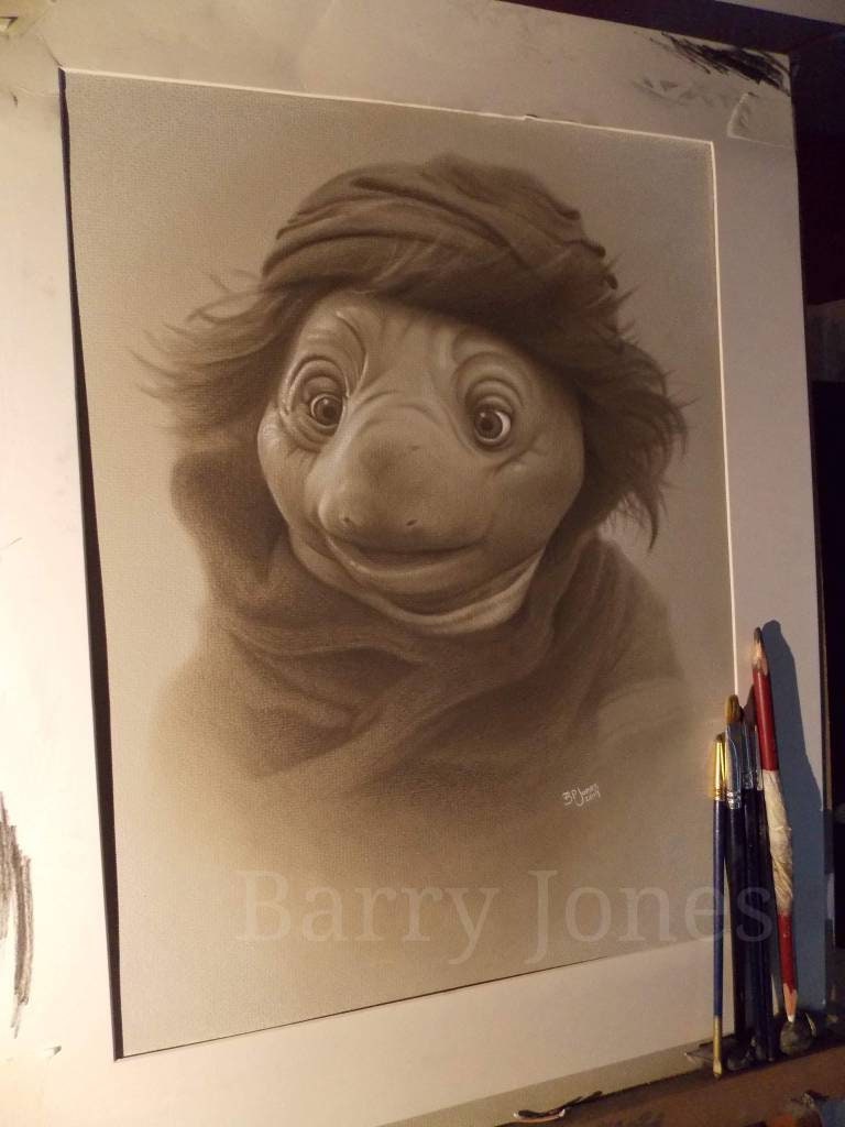 Limited print of my pastel drawing of hup from the dark crystal age of resistance