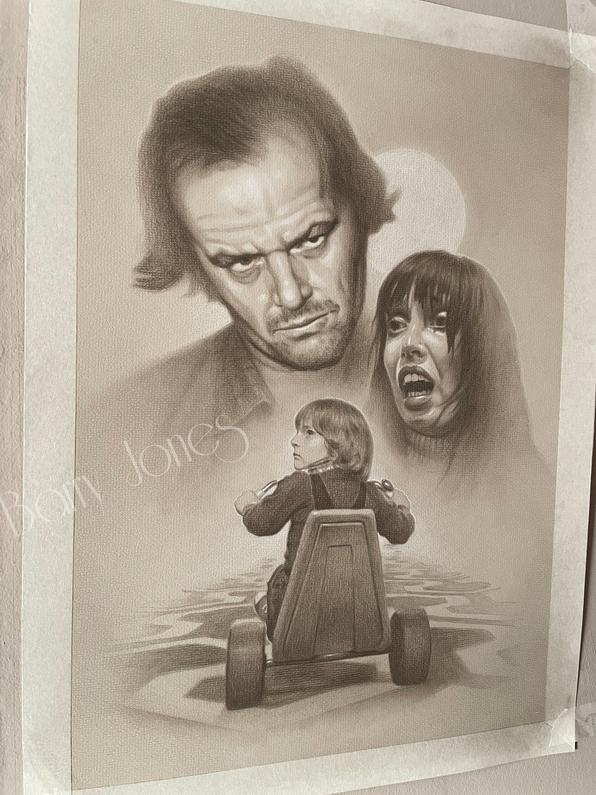 Limited print taken from my original pastel drawing of the shining