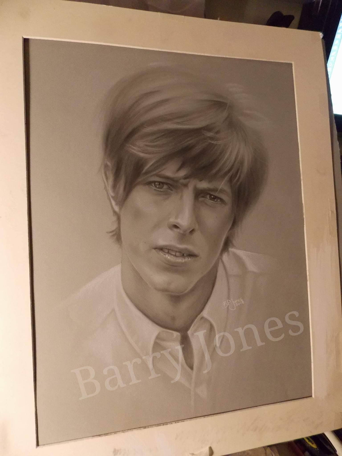 Limited print of my pastel drawing of david bowie