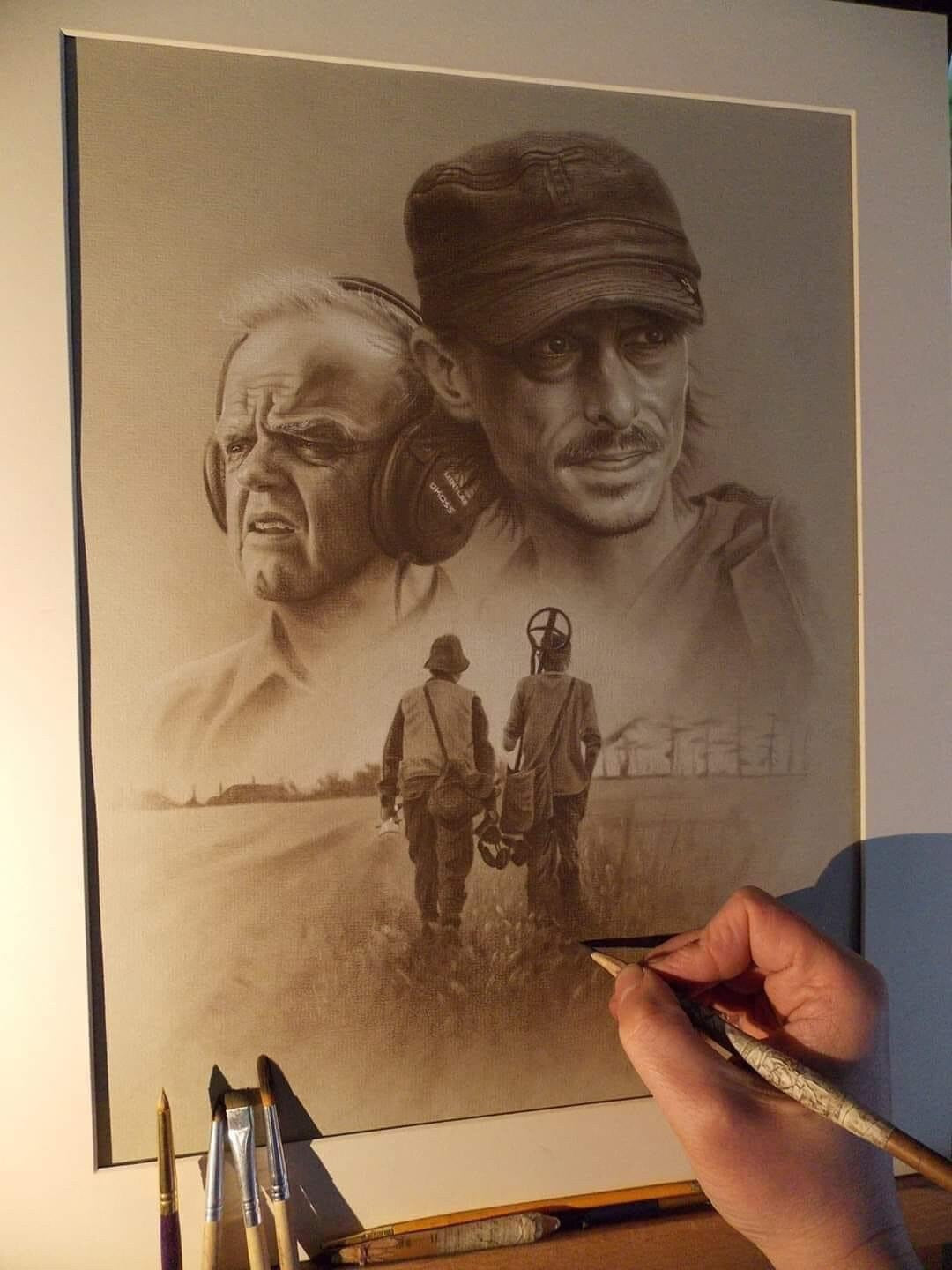 Buy any 2 for £40. The Detectorists limited prints