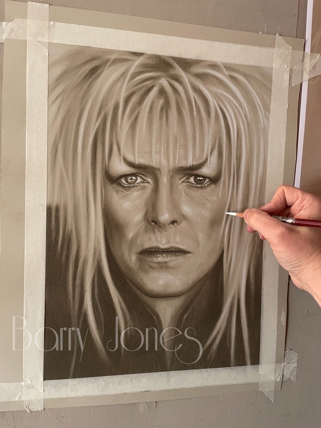 Limited print of my drawing of jareth from labyrinth