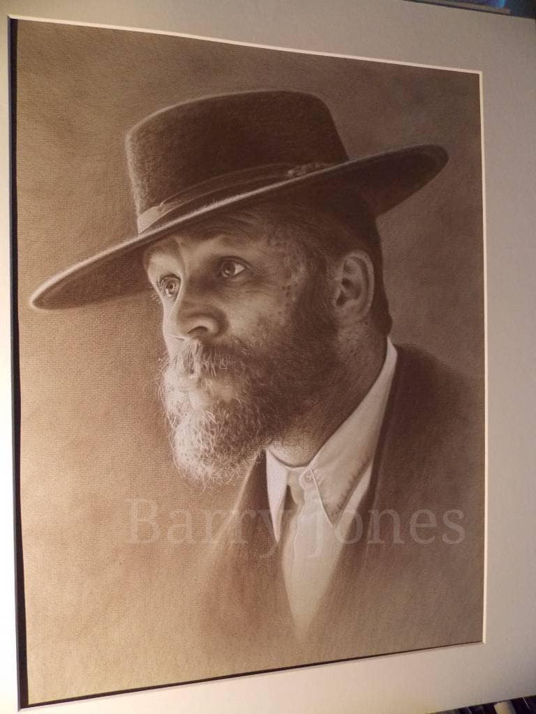 Limited print of my pastel drawing of Alfie soloman from the popular gangster TV series