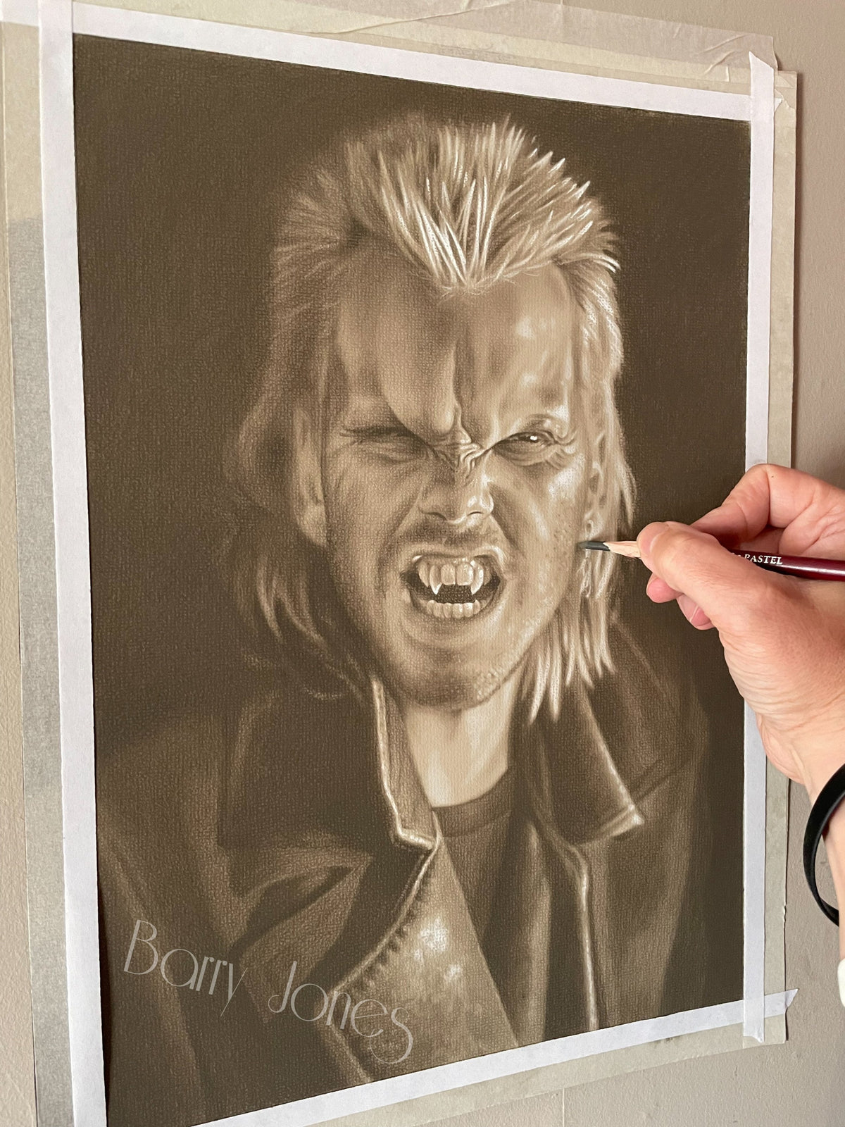 Limited print taken from my original pastel drawing of David from the lost boys