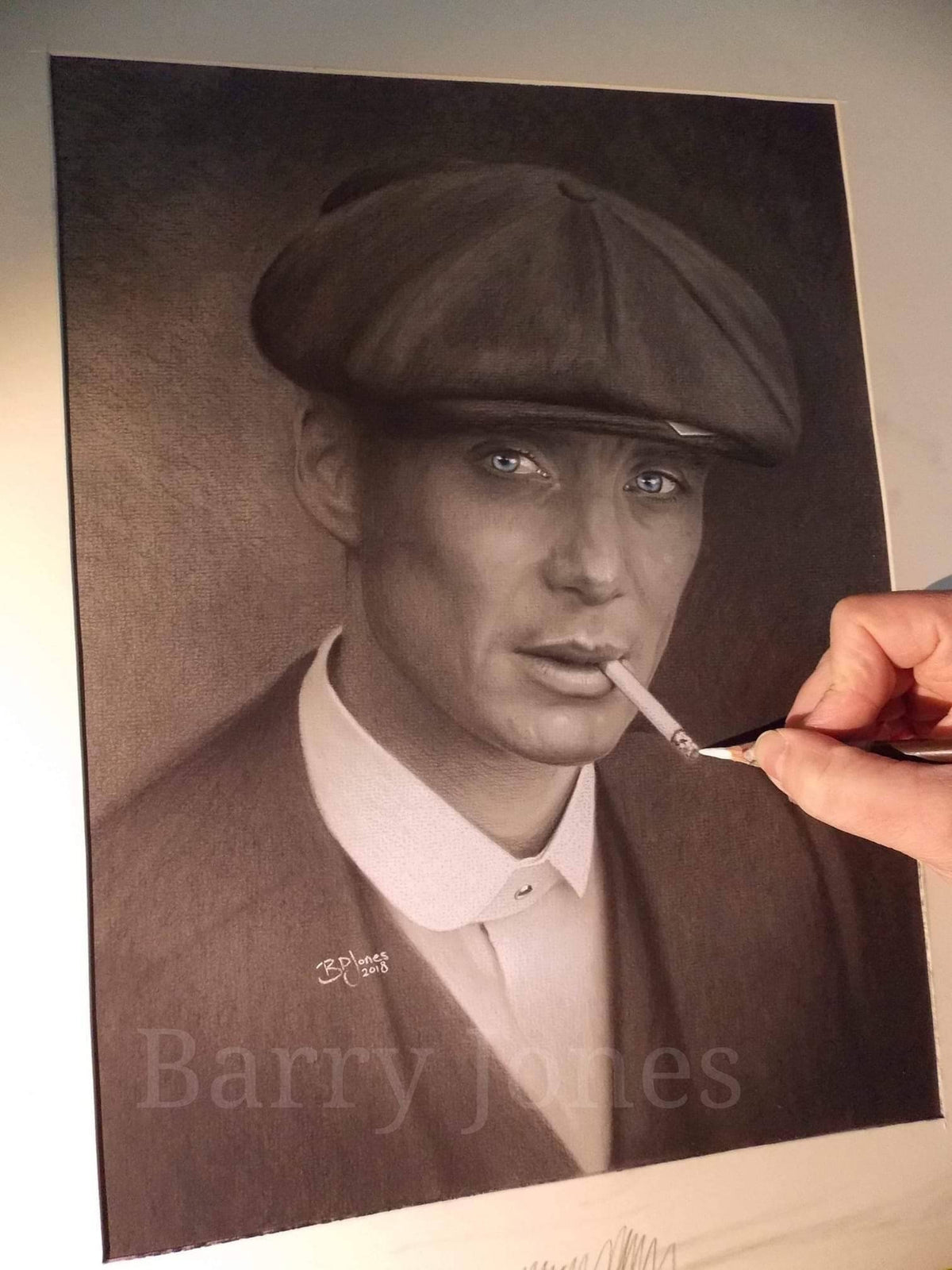 Limited print of my pastel drawing of Cillian Murphy