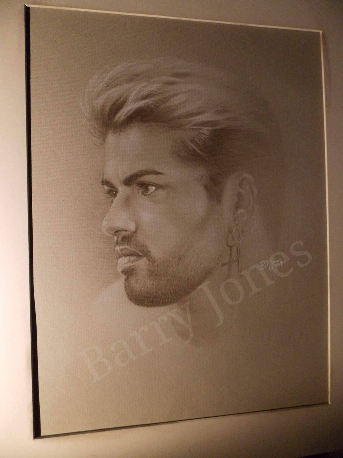 Limited print of my pastel drawing of George Michael
