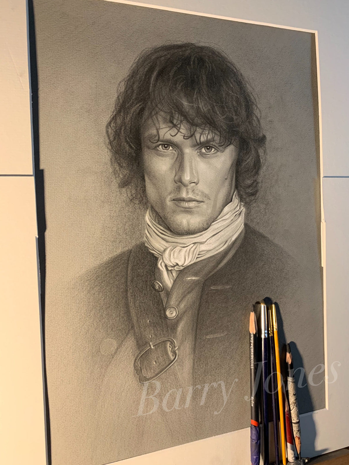 Limited print taken from my pastel drawing of Jamie Fraser from outlander