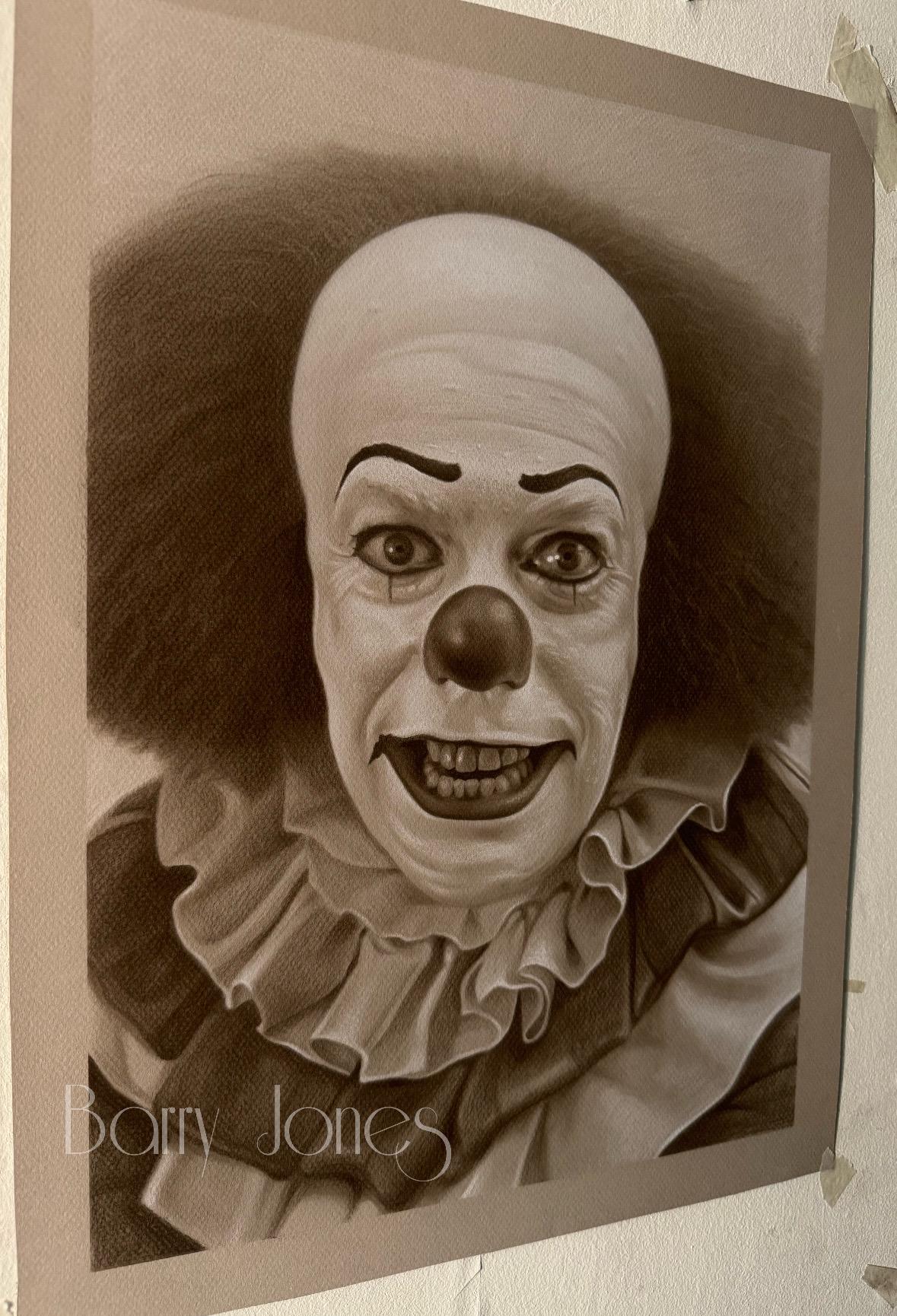 Limited print taken from my pastel drawing of pennywise the clown