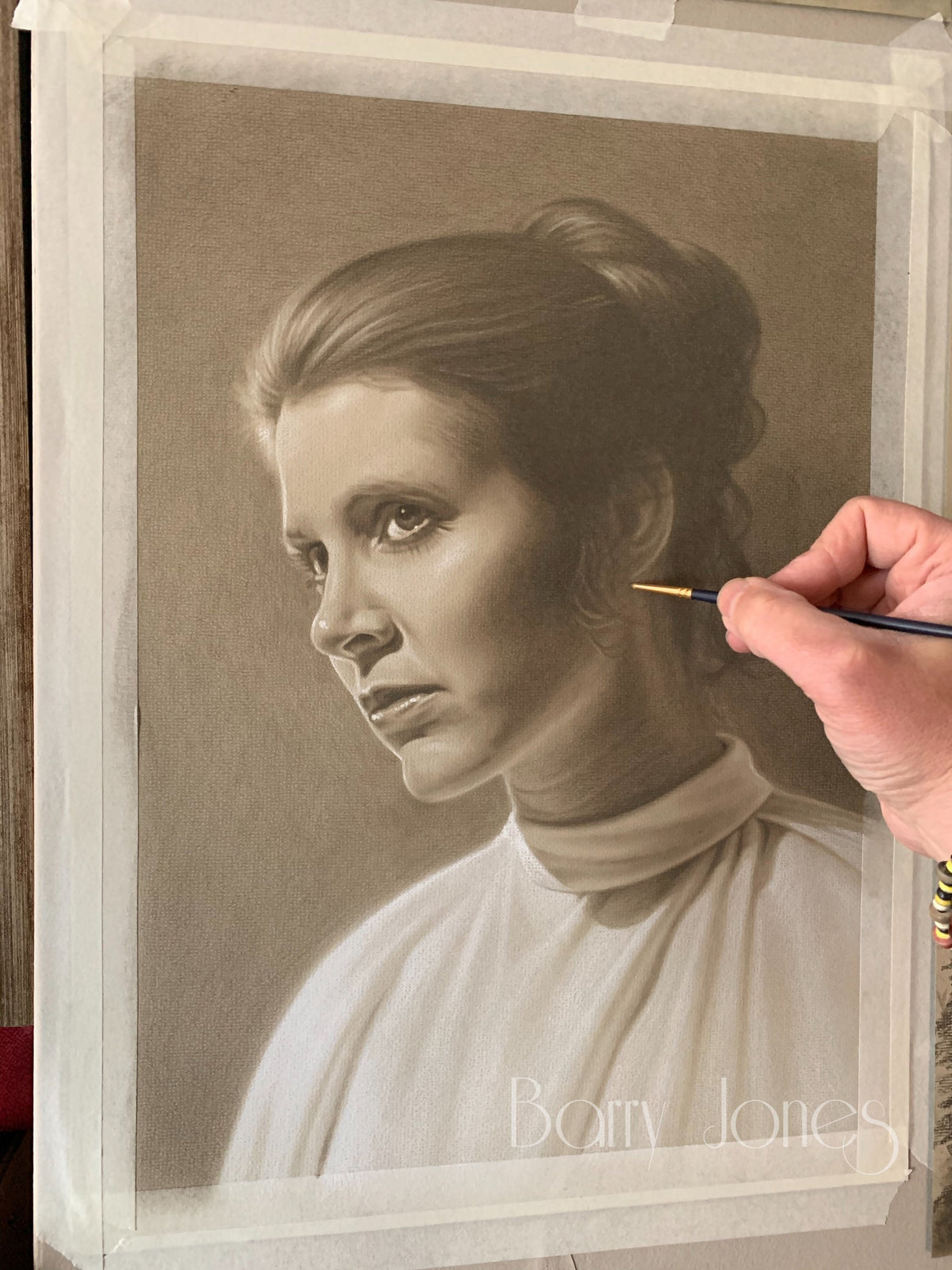 Limited print taken from my original pastel drawing of Princess Leia