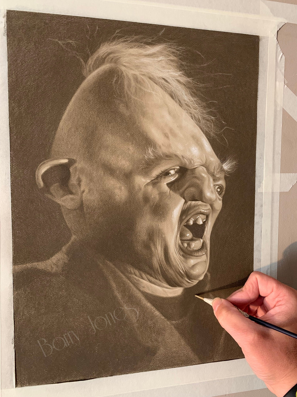 Limited print taken from my original pastel drawing of sloth from goonies
