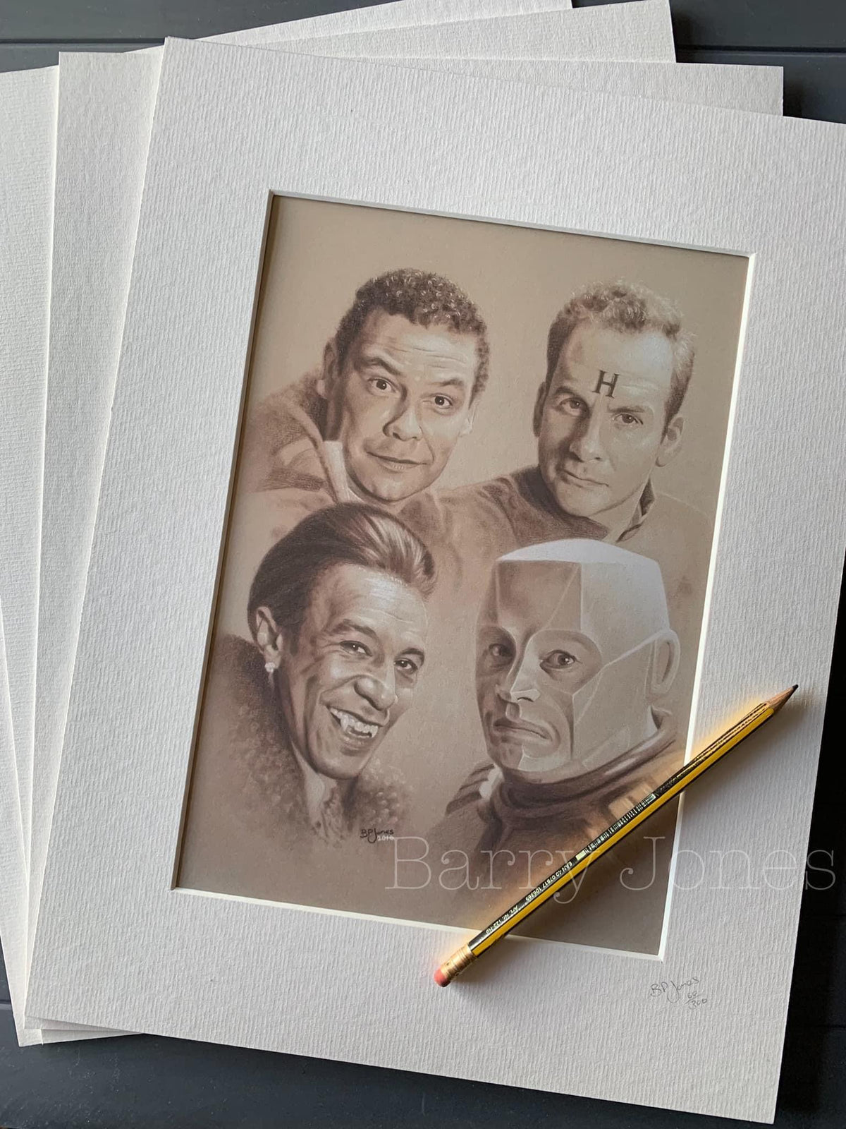 Limited print of my pastel drawing of the red dwarf crew