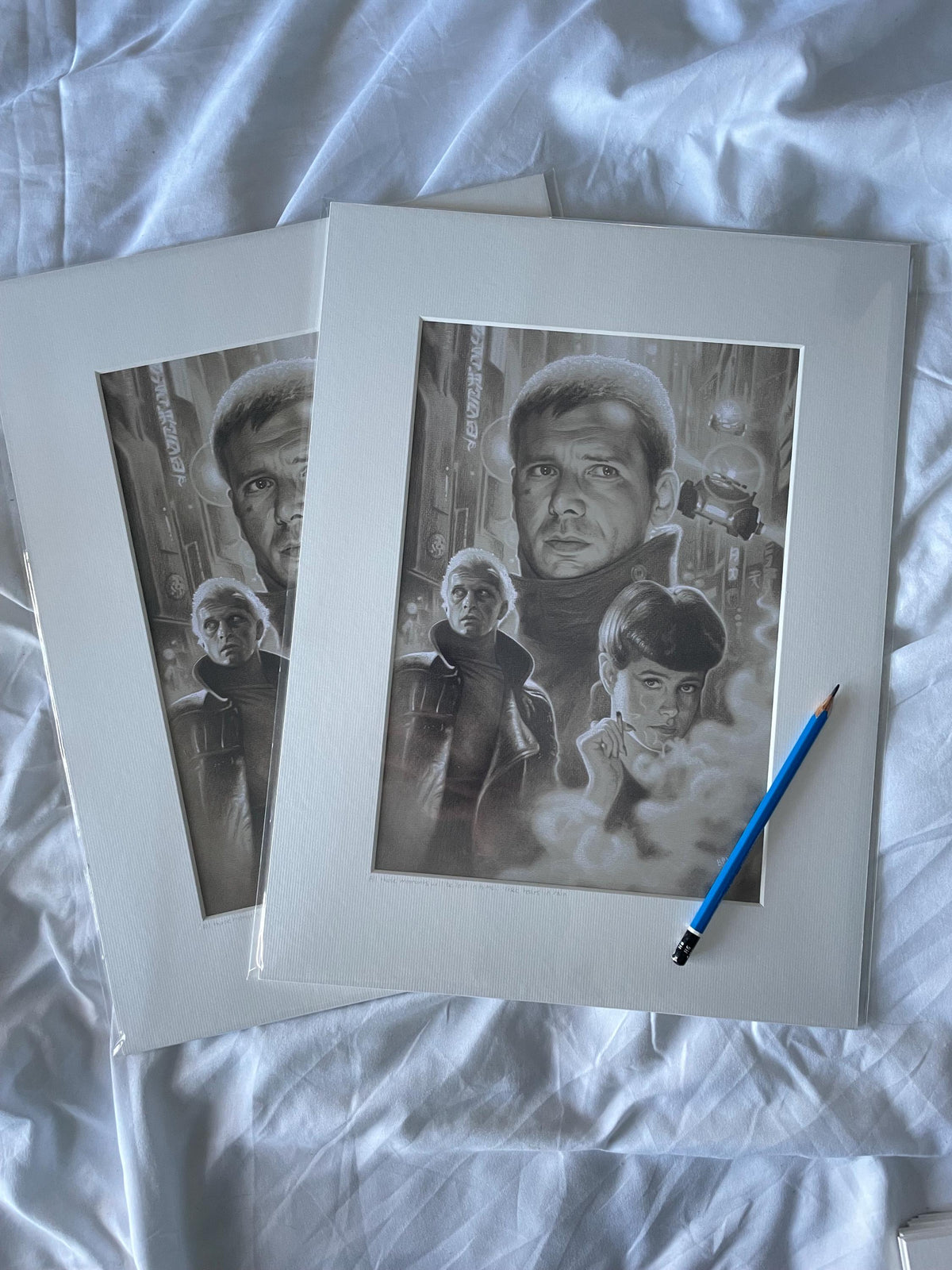 Limited print of blade runner taken from my pastel drawing