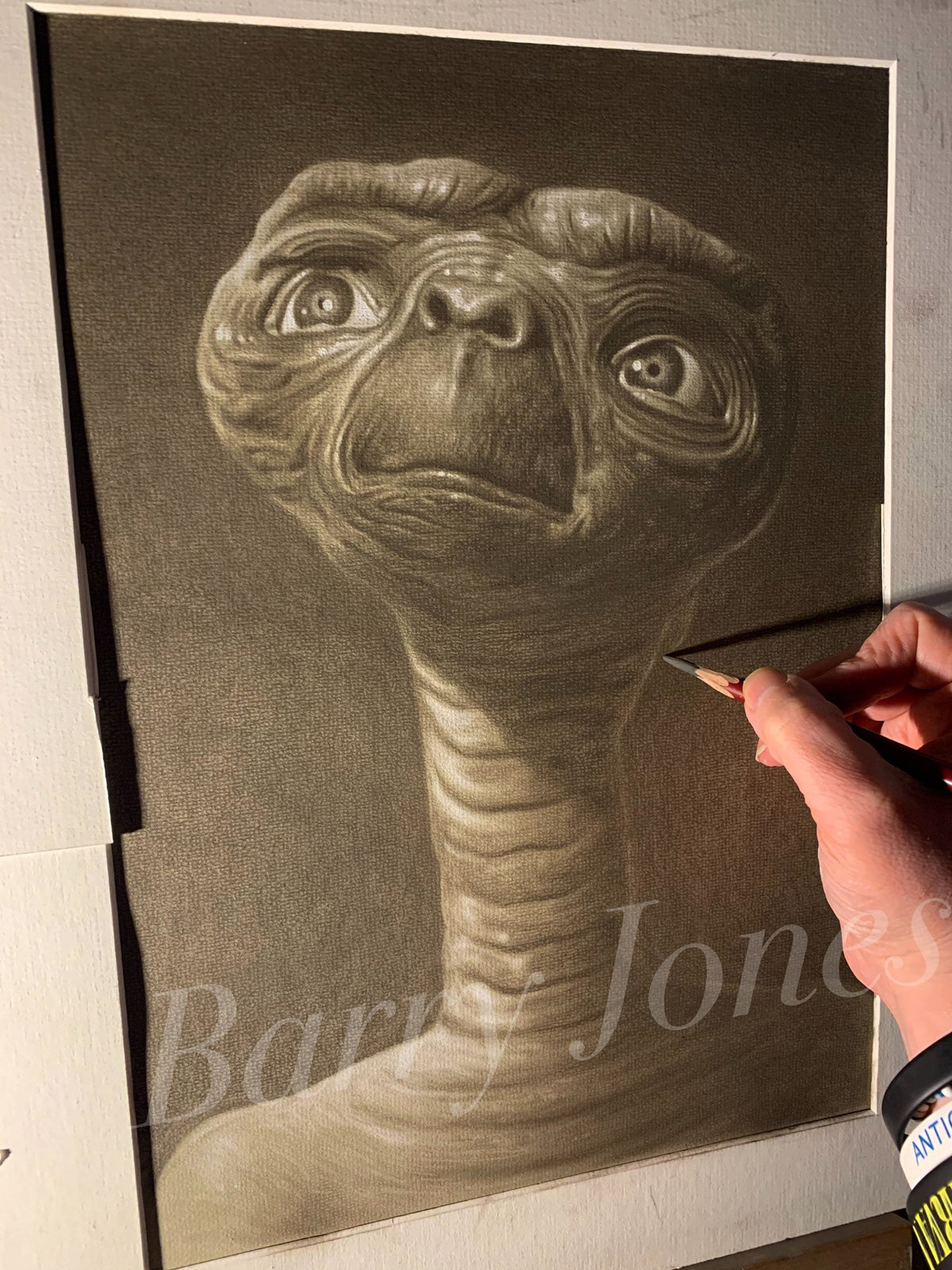 Limited print of my pastel drawing of E.T