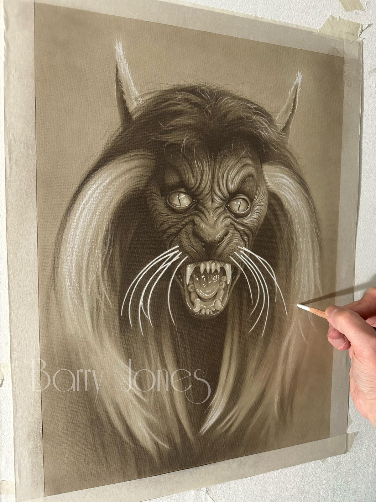 Werecat from thriller horror limited print