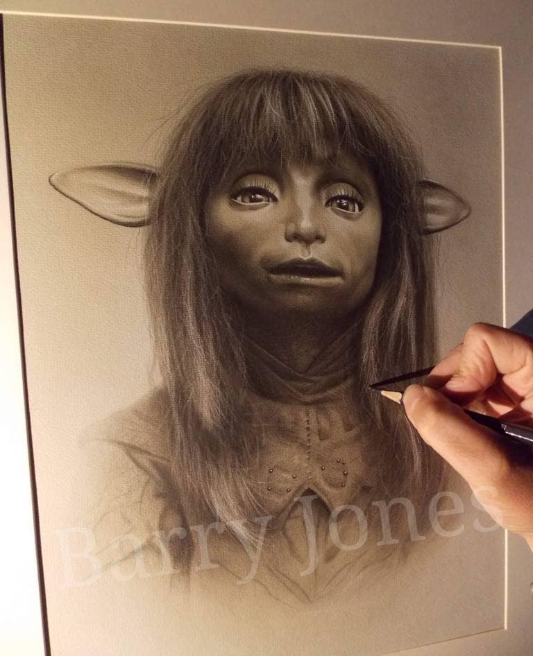 Limited print of my pastel drawing of Rian from the dark crystal age of resistance