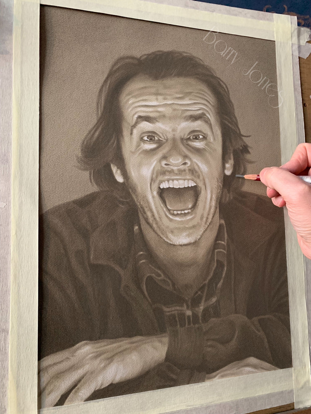 Limited print taken from my original pastel drawing of Jack from The Shining