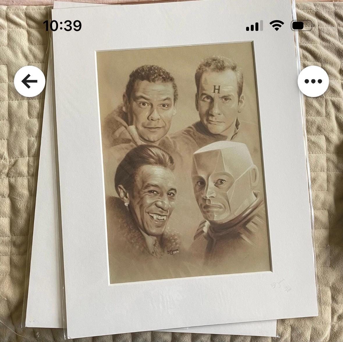 Limited print of my pastel drawing of the red dwarf crew